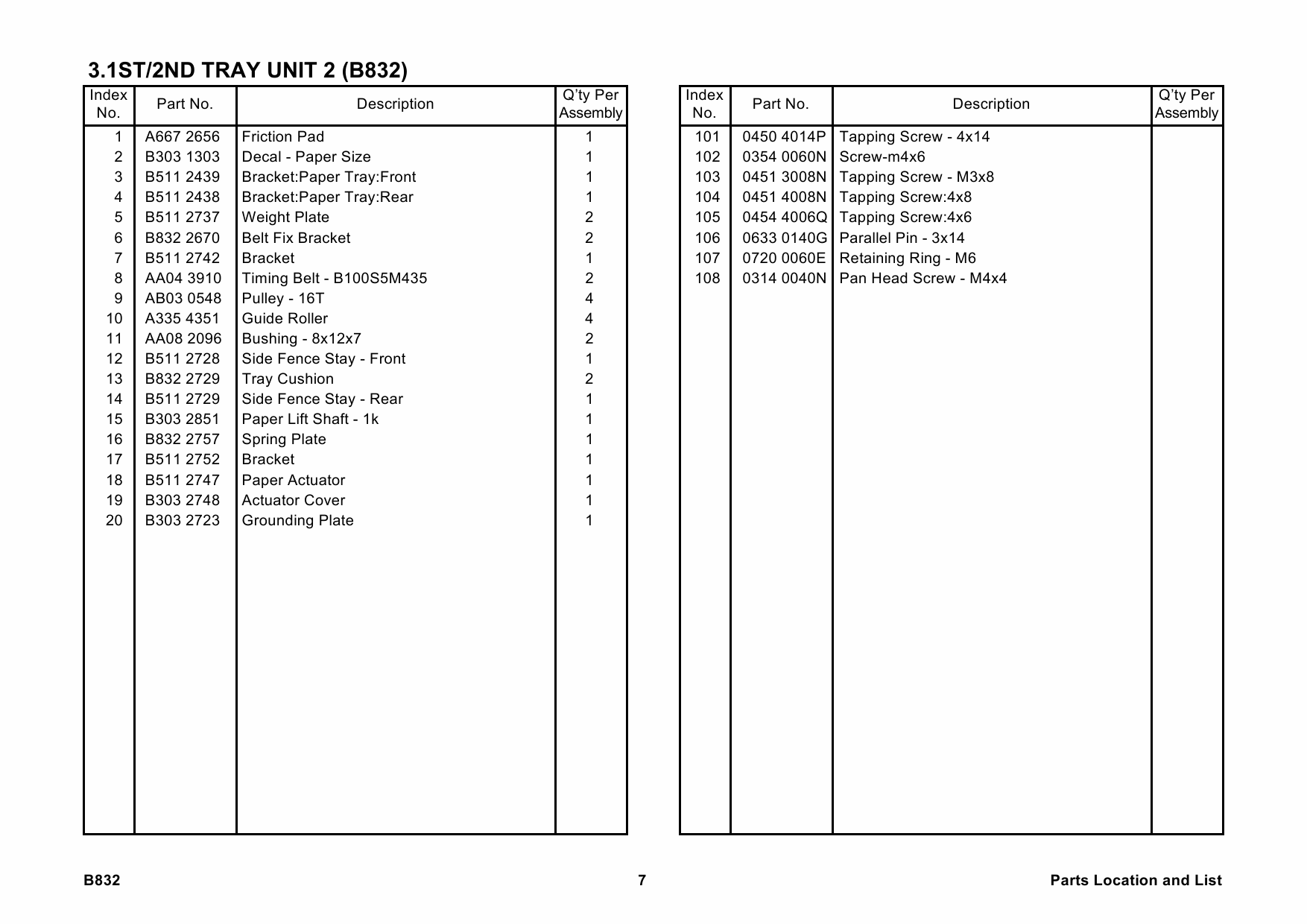 RICOH Options B832 LCIT-RT5000 Parts Catalog PDF download-4